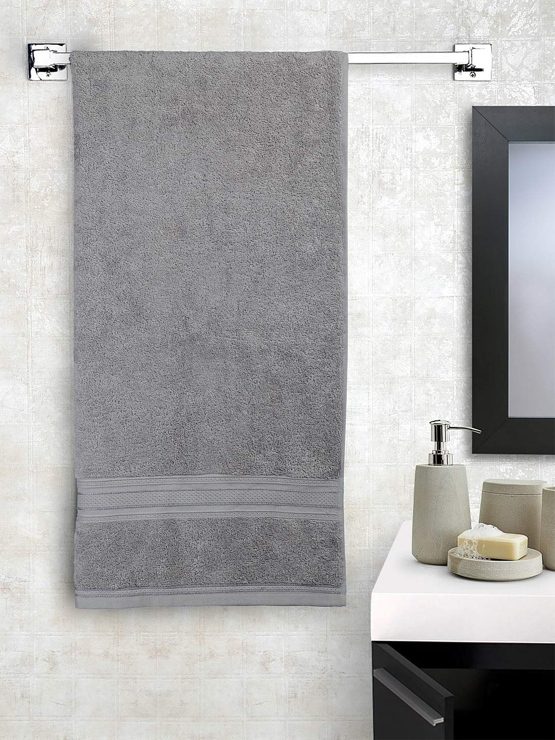 Trident Classic Plus Bath Towel Real Steel